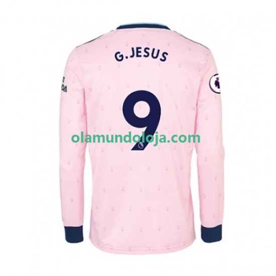 Camisola Arsenal Gabriel Jesus 9 Homem Equipamento Terceiro 2022-2023 Manga Comprida